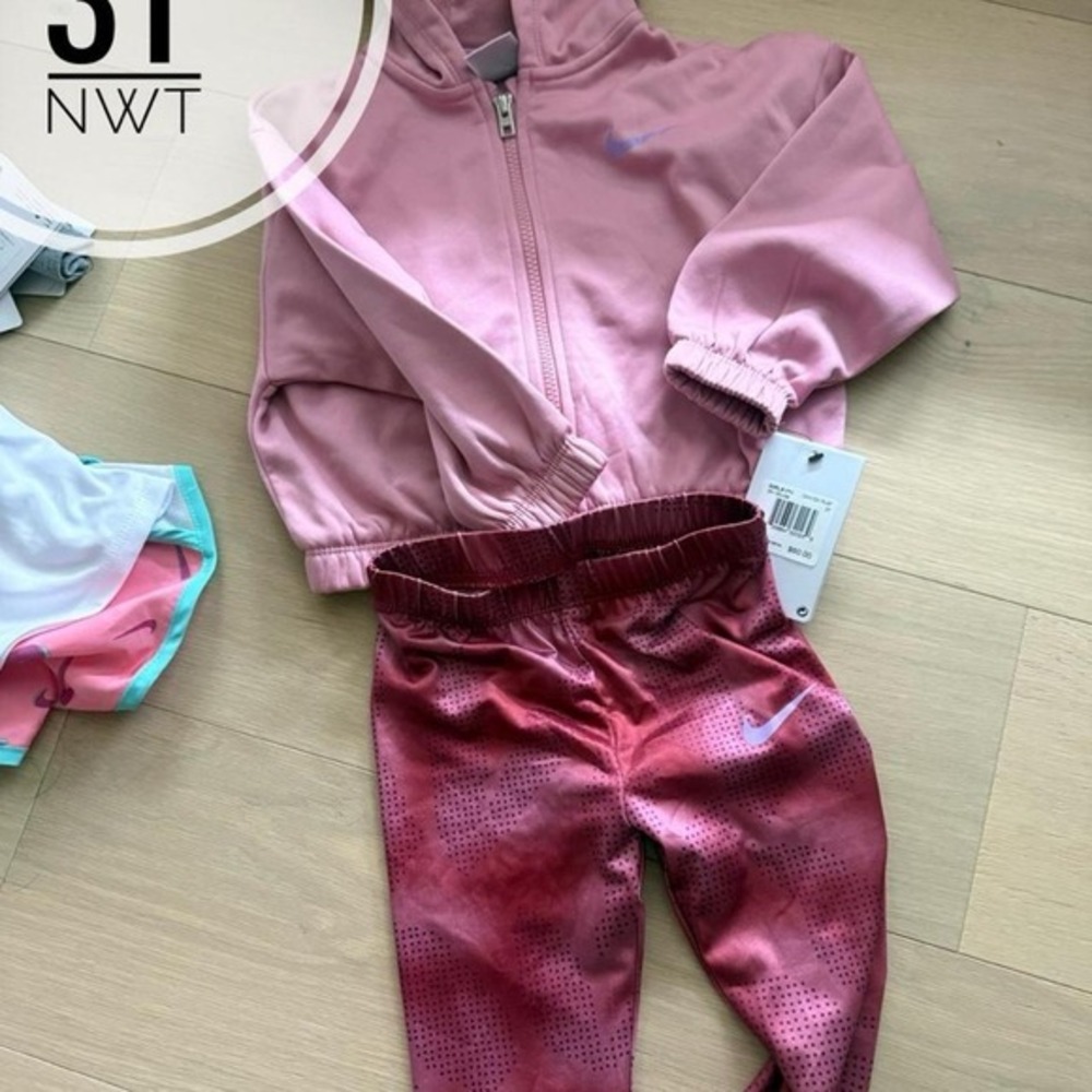 New Nike Zip Up Matching Set - Size 3T